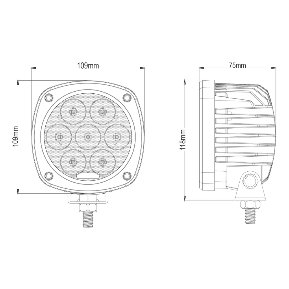 247 LIGHTING - 4" LED Round Explorer Work Lamp ~ CA6161