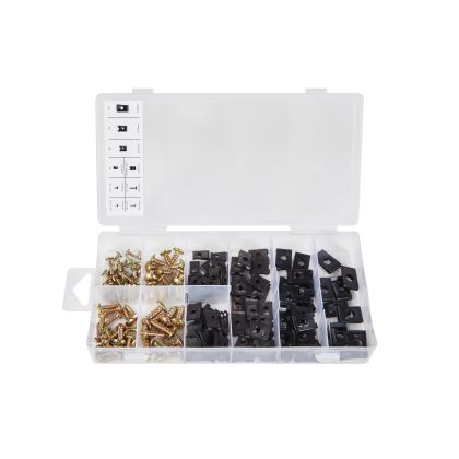 170 PCE Assorted U-Clip and Screw Set