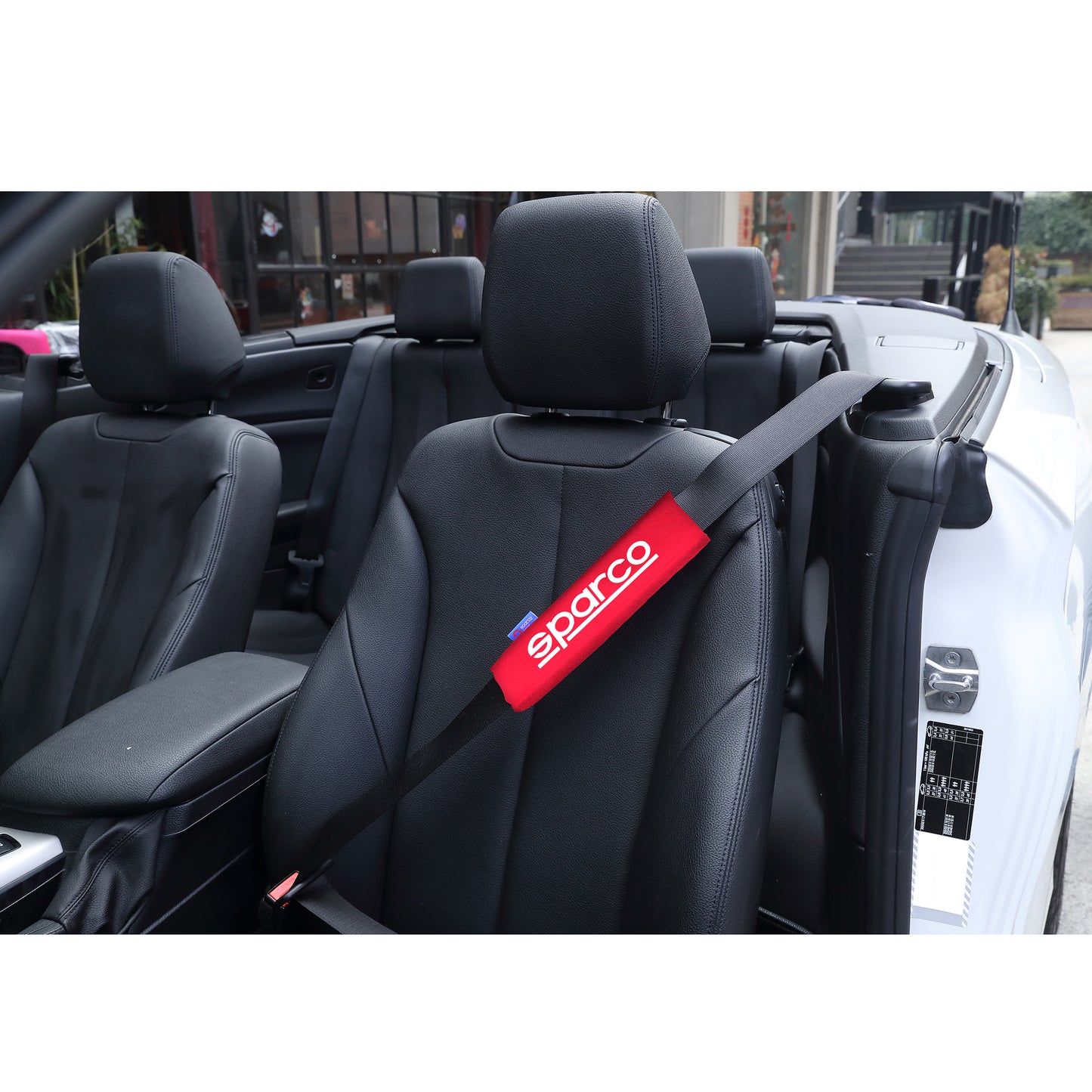 SPARCO - Seat Belt Pads ~ Black, Blue or Red