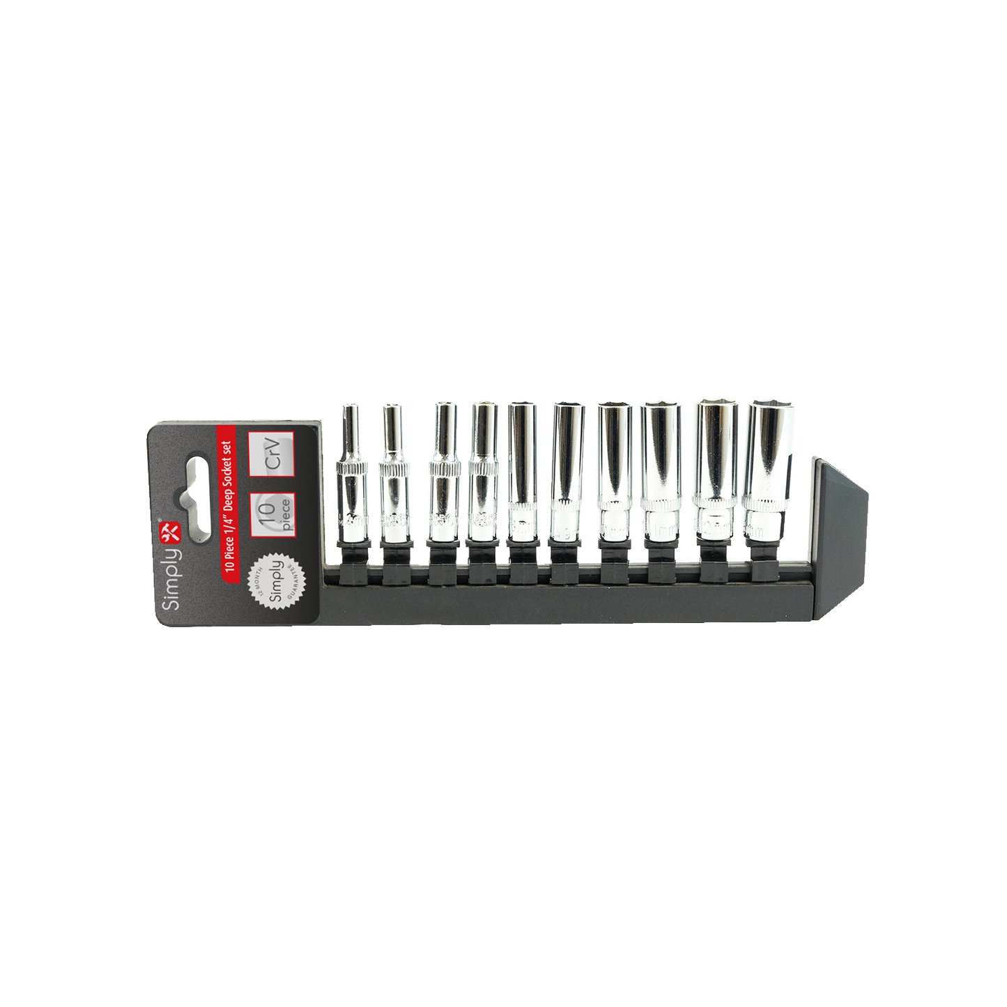 10PC 1/4 Inch Drive Deep Socket Set