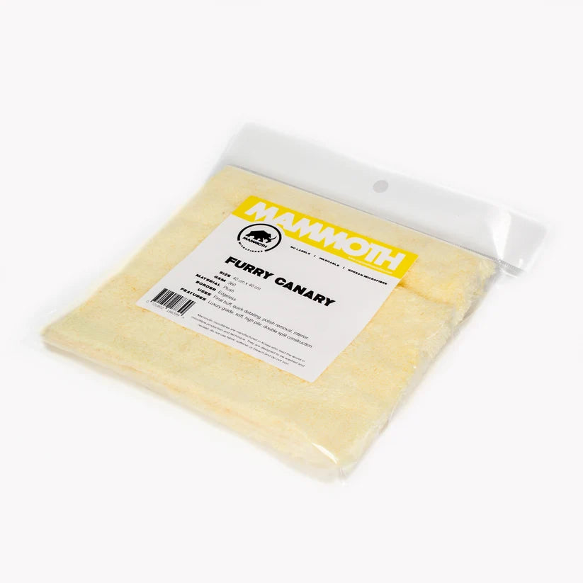 Furry Canary Buffing Towel