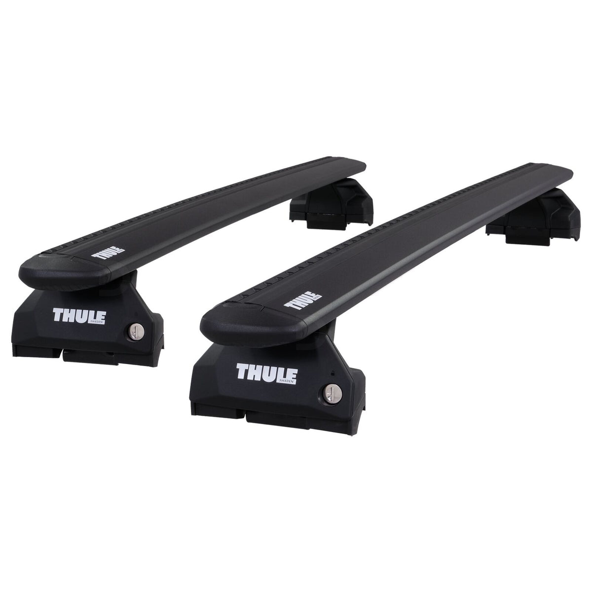 Thule Alu WingBar Evo Black Roof Bars Set for Mercedes EQE SUV 23-24 Fixed Pair