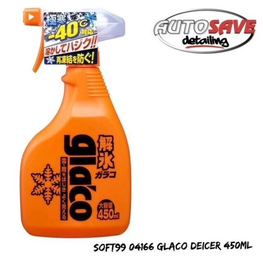 Soft99 Glaco Deicer Spray 450ml Defrosting Agent and Hydrophobic Glass Coating