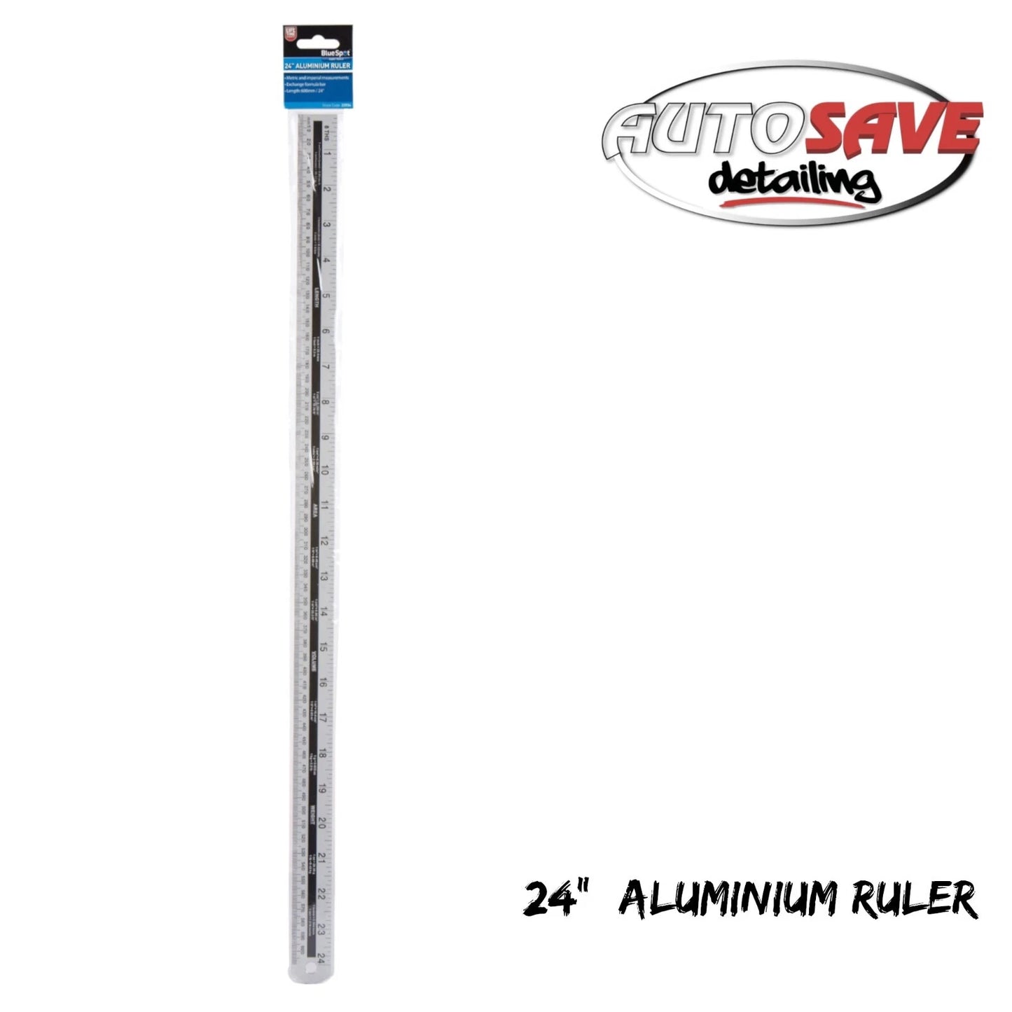 BlueSpot - 600mm (24") Aluminium Ruler