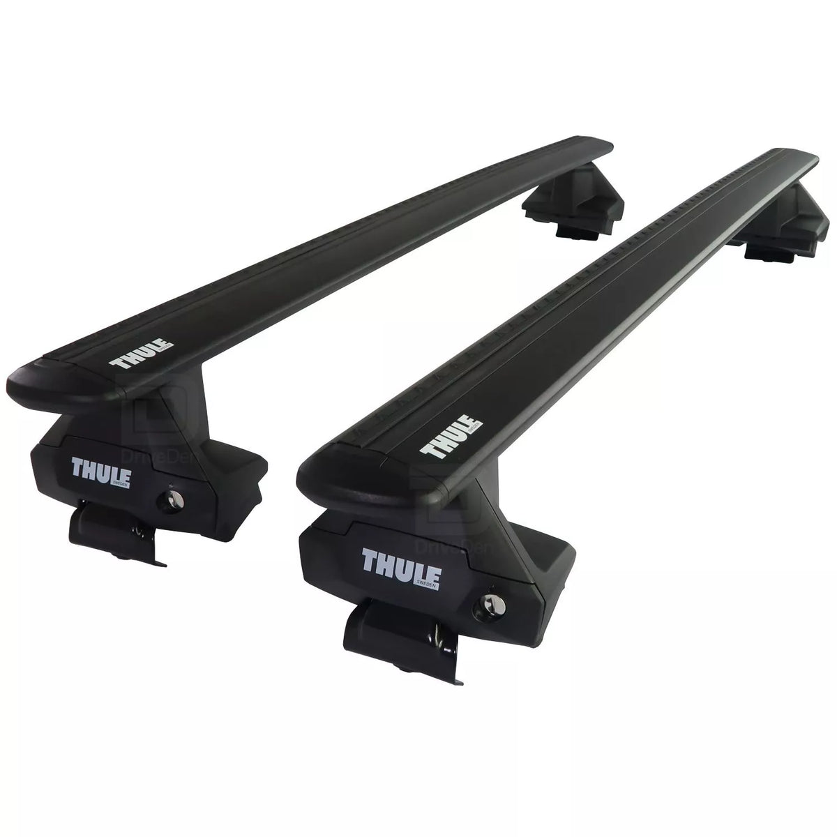 Thule Aluminium WingBar Evo Black Roof Bars Set for Mazda CX-60 22-24 Lockable