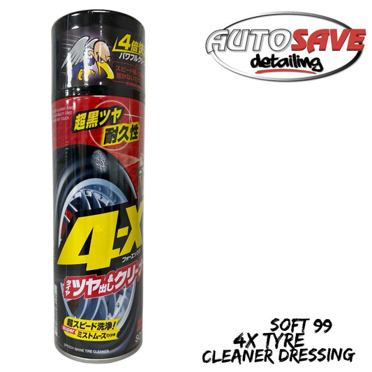 SOFT99 4-X TYRE CLEANER TIRE DRESSING -INSTANT SHINE TYRE DRESSING