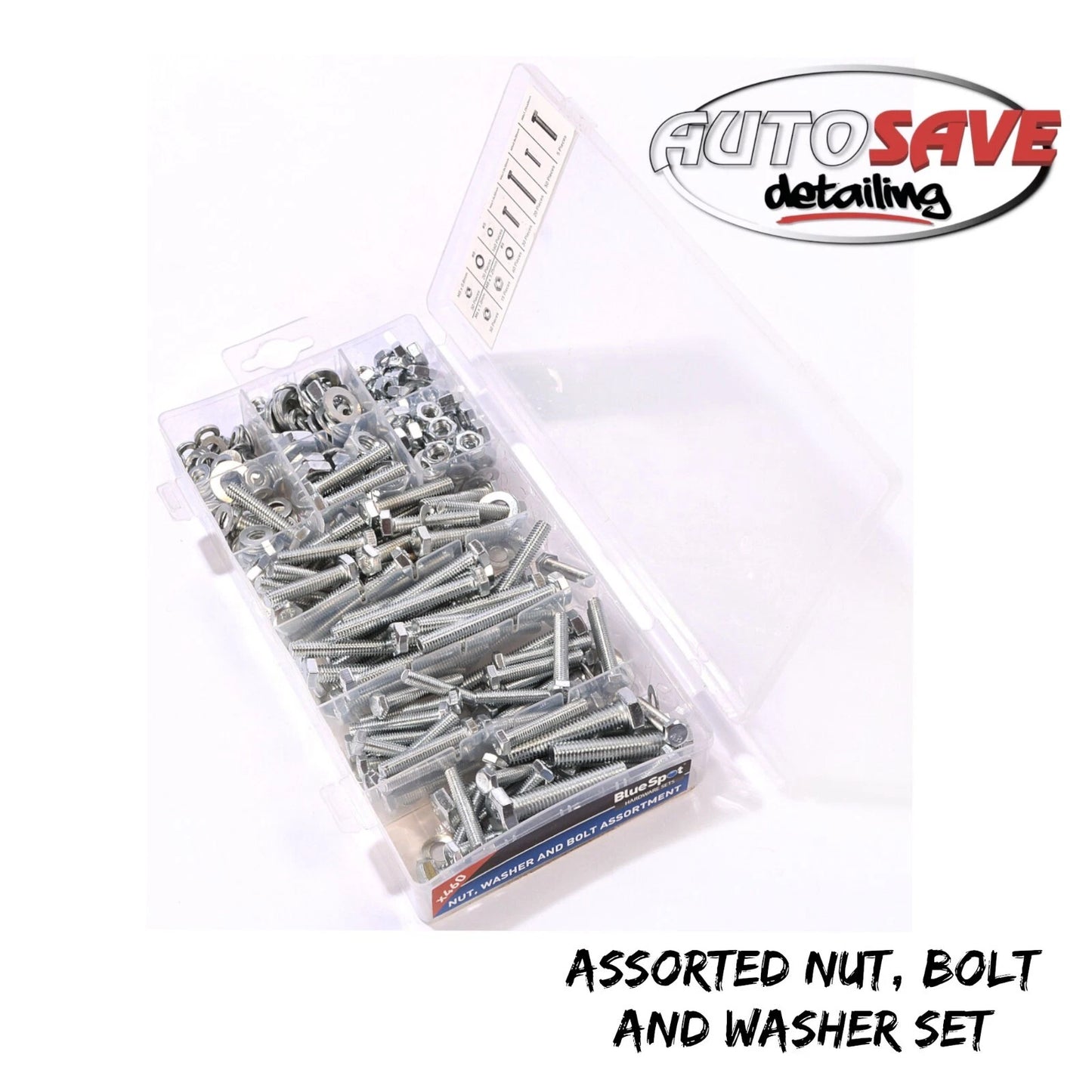 BlueSpot - 300 PCE Assorted Nut, Bolt and Washer Set