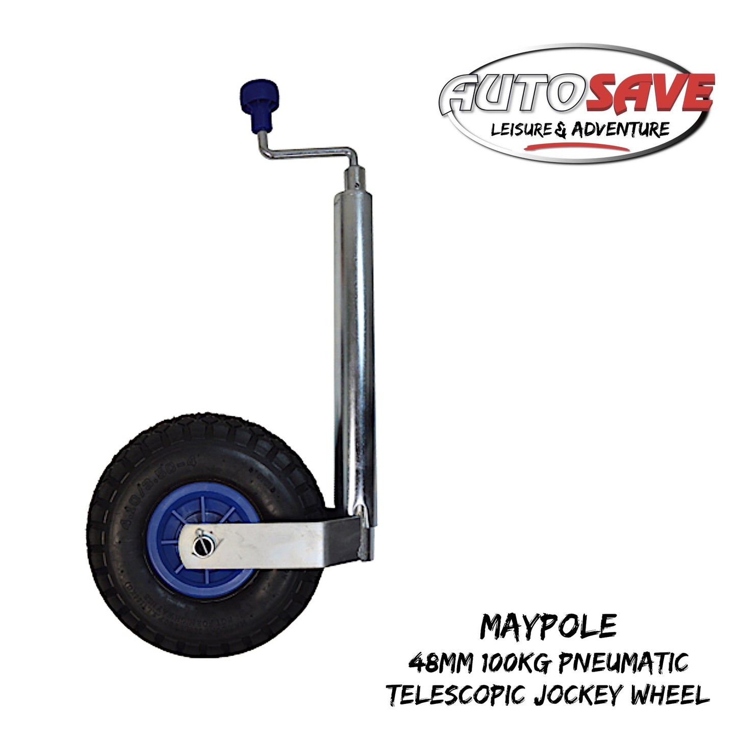 48mm 100Kg Pneumatic Telescopic Jockey Wheel