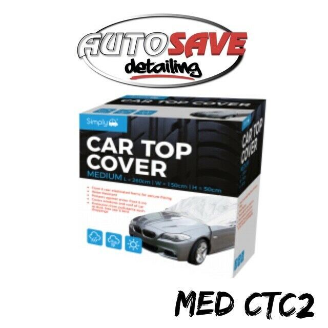 Water Resistant Car Top Cover Protects From Snow Ice Birds MEDIUM