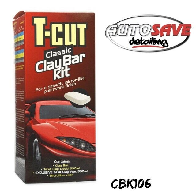 T Cut Classic CLAY BAR Kit Set Car Paint Bodywork Restorer Wax Polish Deep Shine