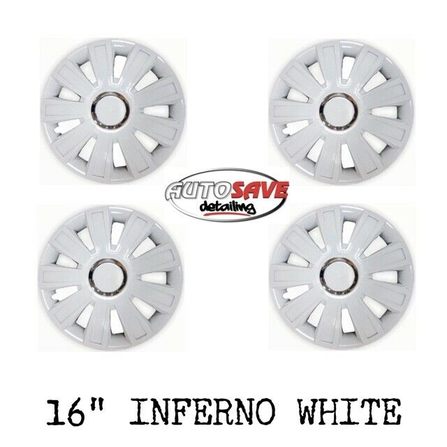 Simply Inferno 16 Inch Wheel Trim Set - White