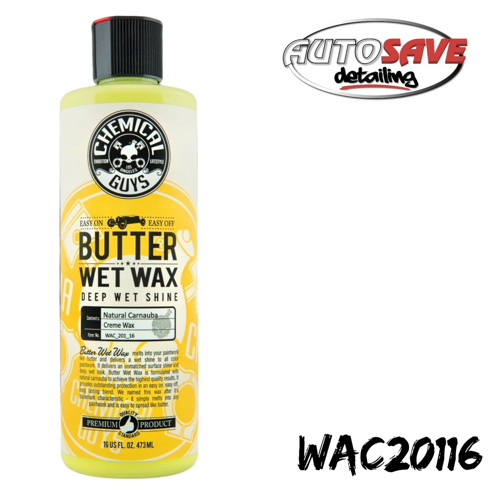 Chemical Guys WAC21516 Blazin' Banana Natural Carnauba Spray Wax, 16 fl.  Oz.