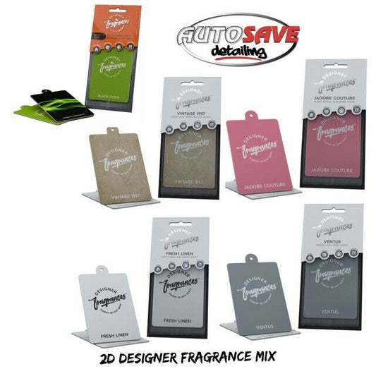Designer Fragrances Car Home Air Freshener Freshner Scent - x 5 MIXED