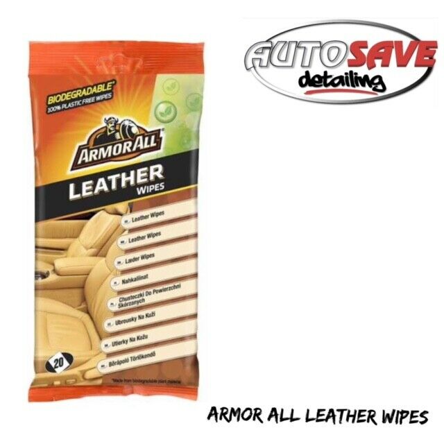 Armorall Leather Wipes with Beeswax Leather Cleaner Conditioner