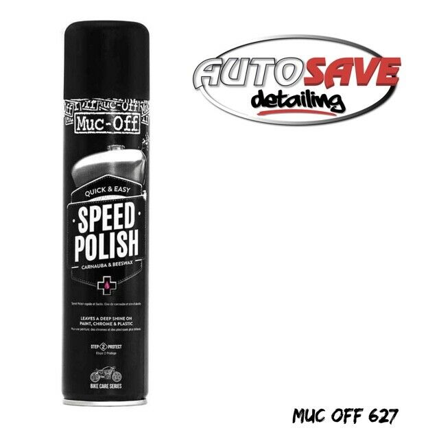 Muc-Off Speed Polish Motorcycle Motorbike Detailing Carnauba Bees Wax M627 400ml