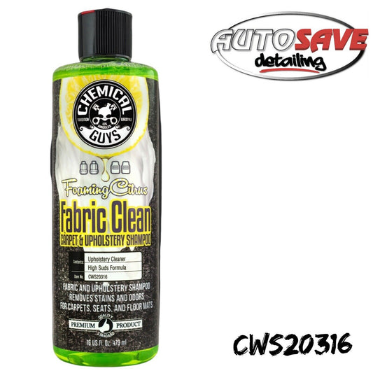 Chemical Guys Foaming Citrus Fabric Interior Shampoo 16oz - Green