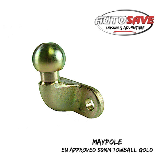 EU Approved 50mm Towball Gold
