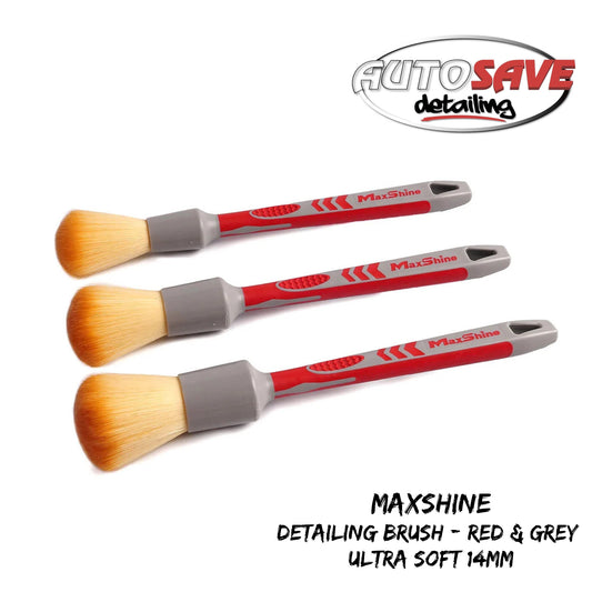 Detailing Brush – Red & Grey - Ultra Soft 14mm