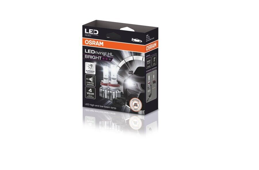 OSRAM L.E.D. H11 LEDriving HL BRIGHT H8/H11/H16 6000K Bulbs 64211DWBRT-2HFB (TWIN PACK)