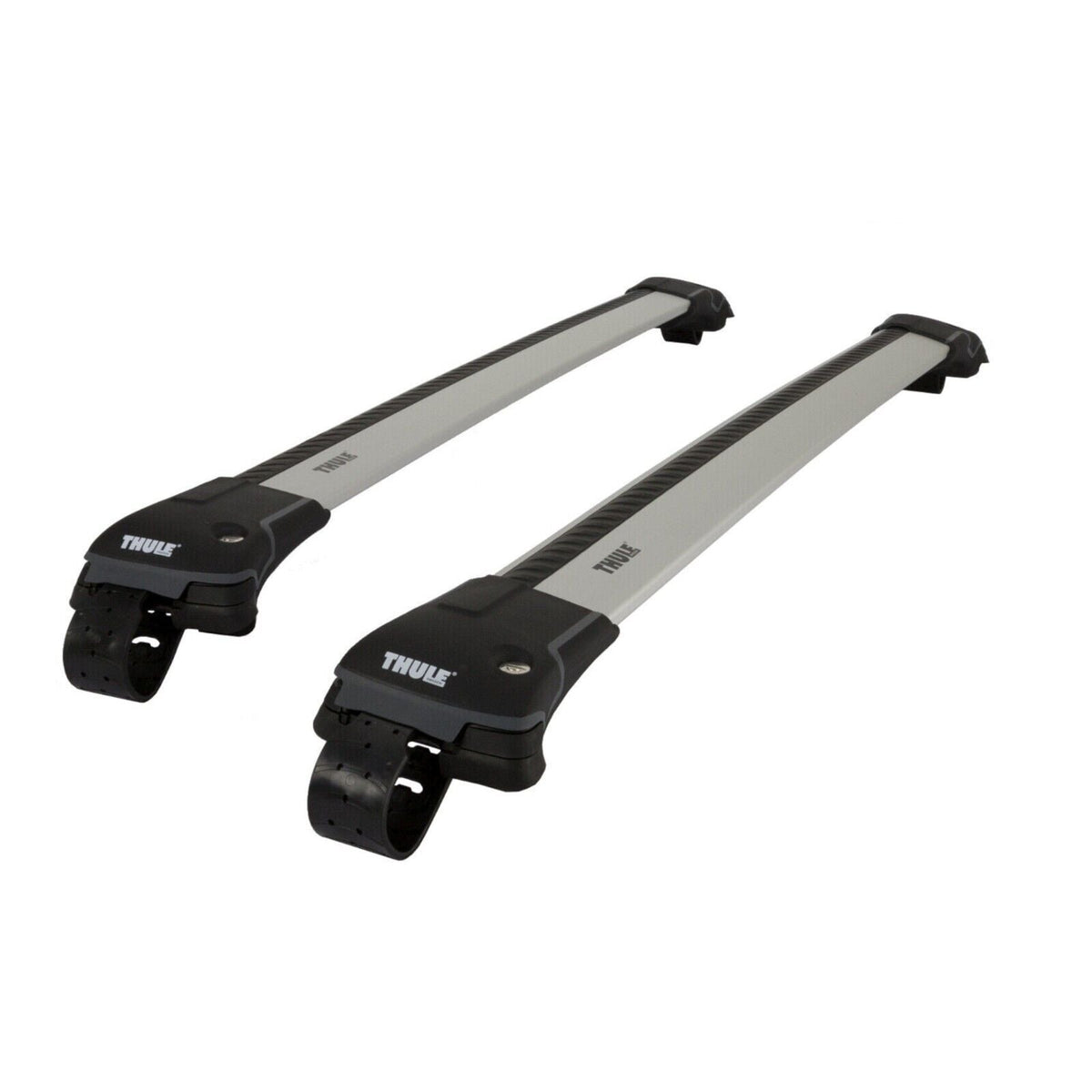 THULE - 9583 L WingBar Edge Silver Car Roof Bars 75 kg Open Rails Lockable Pair