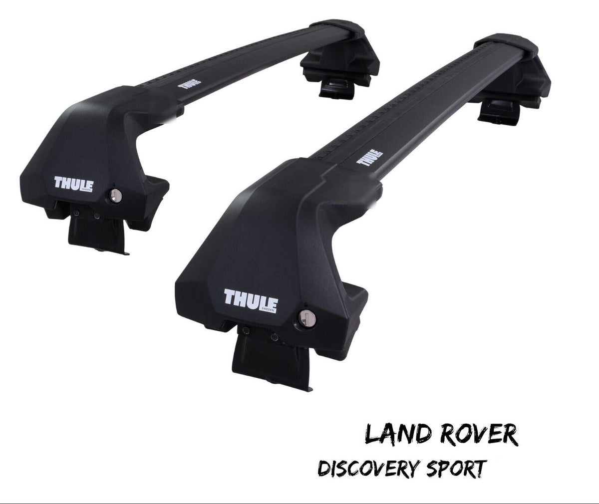 WingBar Edge (black) Roof Bar Set to fit Land Rover Discovery Sport 2014-26