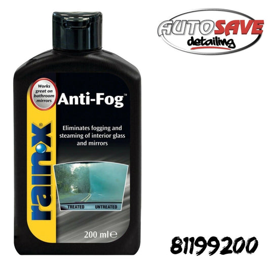 Rain X Anti Fog Glass Treatment 200ml 81199200