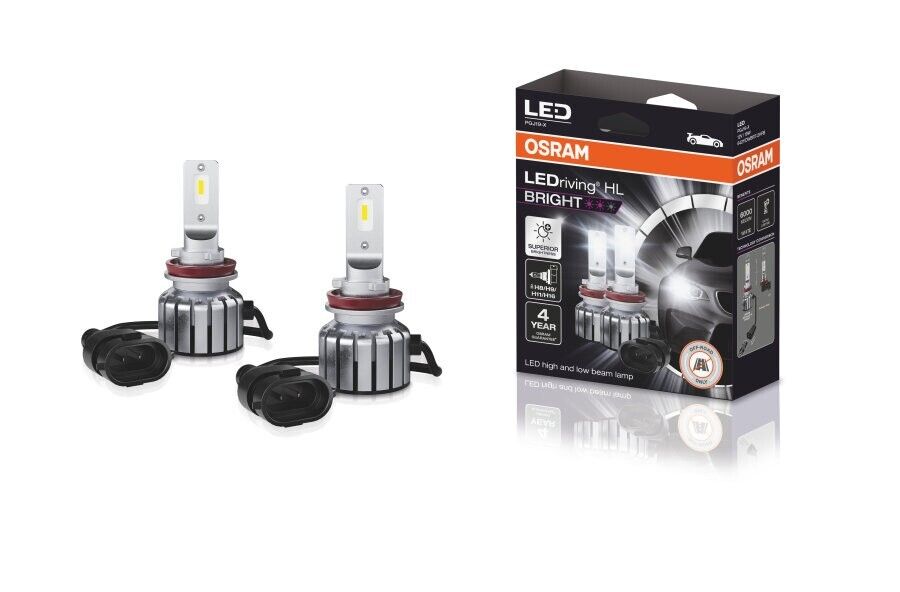 OSRAM L.E.D. H11 LEDriving HL BRIGHT H8/H11/H16 6000K Bulbs 64211DWBRT-2HFB (TWIN PACK)