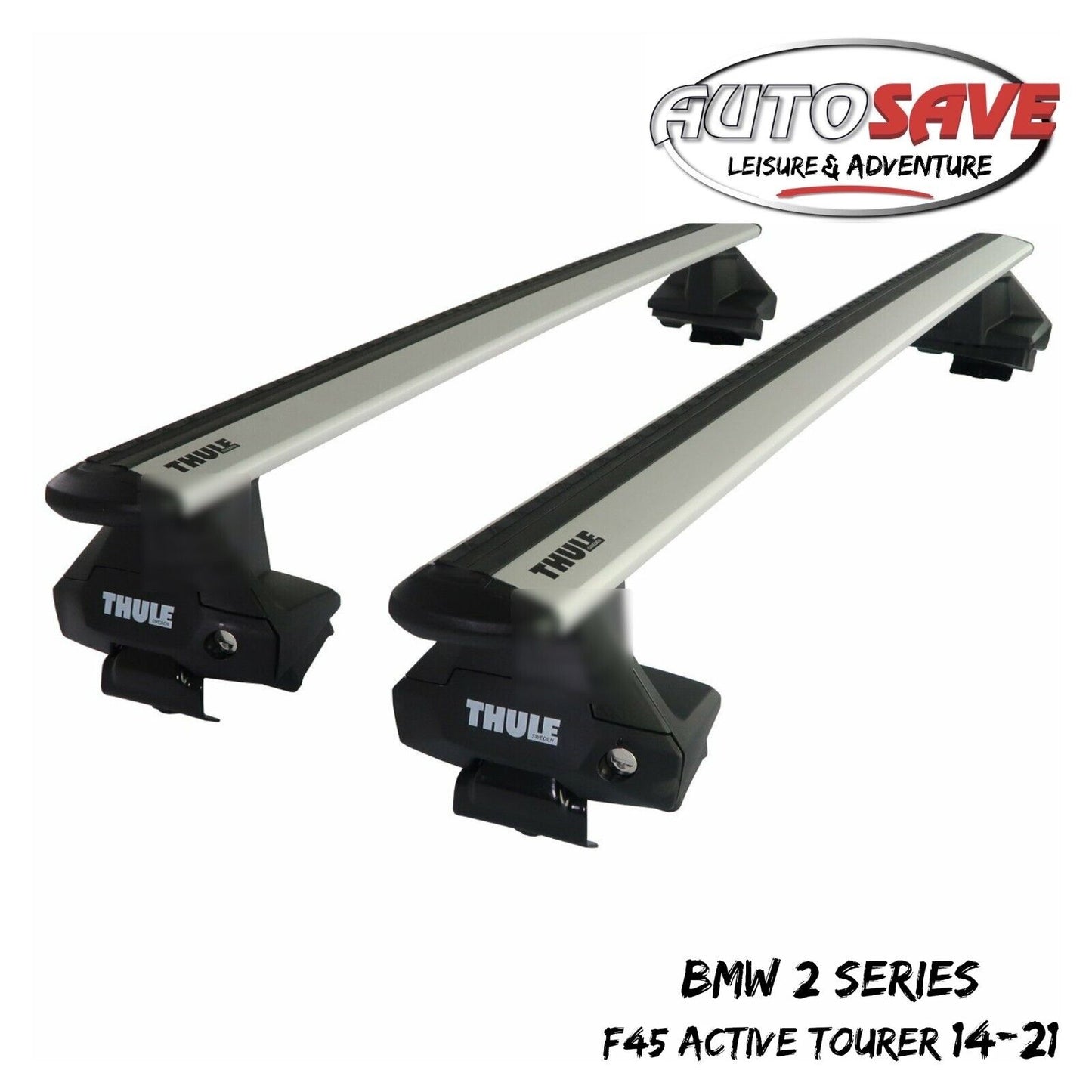 Thule Alu WingBar Evo Silver Roof Bars fit BMW 2 Series Active Tourer F45 14-21