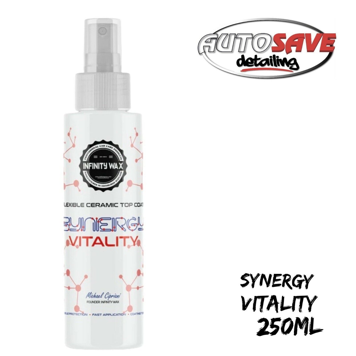 Infinity Wax Synergy Vitality Flexible Top Coat 250ml