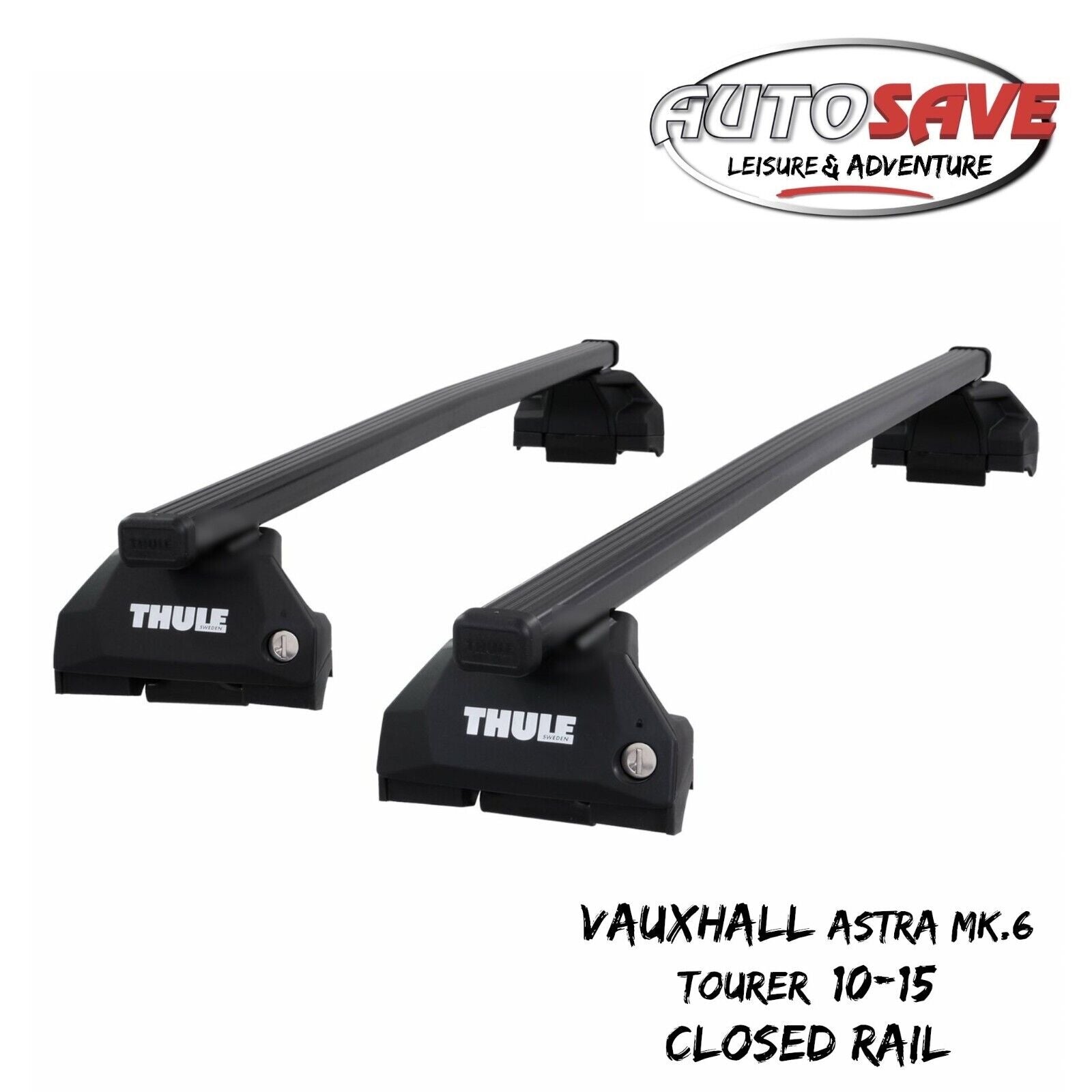 Thule Steel SquareBar Evo Roof Bars Vauxhall Astra Mk6 Tourer 10