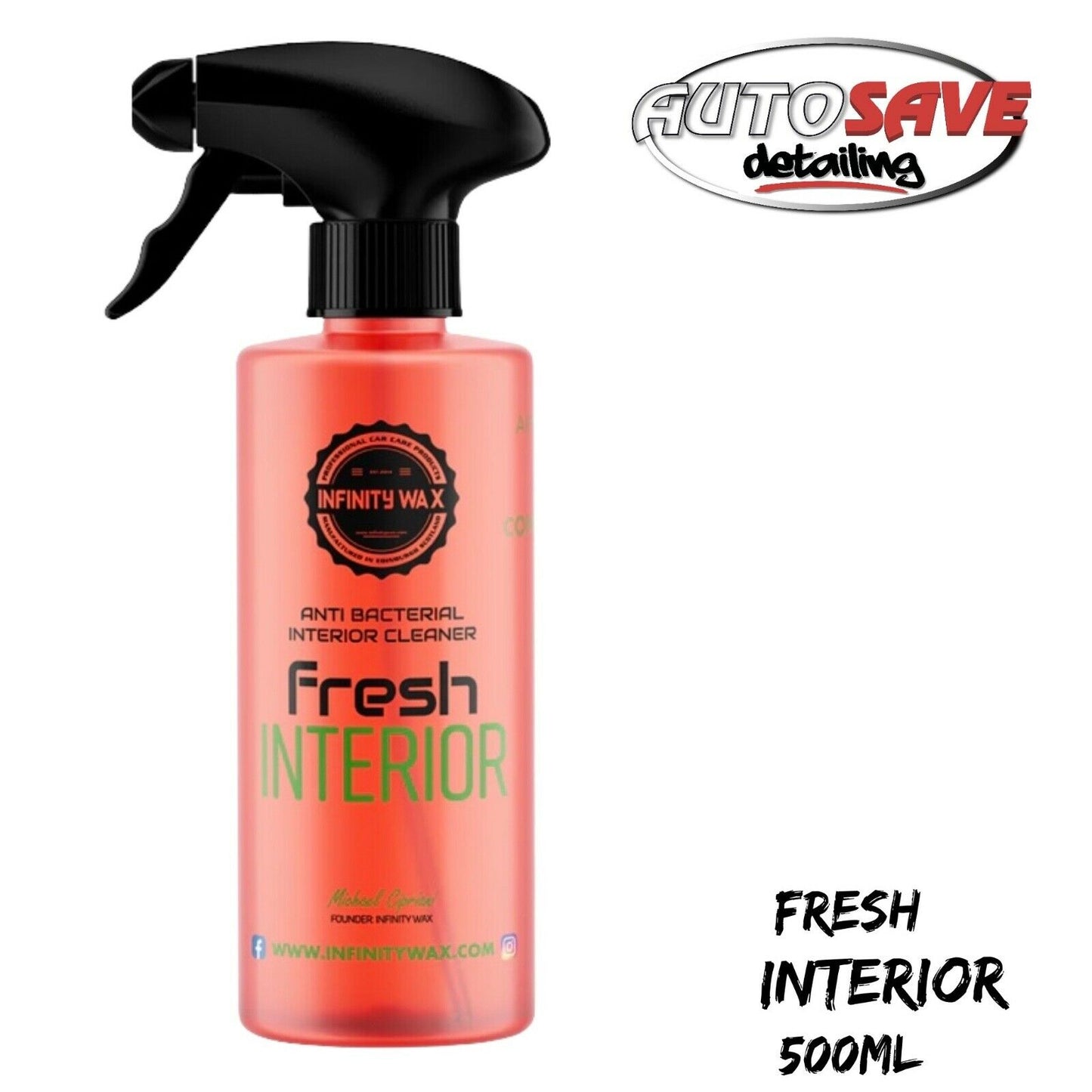 INFINITY WAX FRESH INTERIOR 500ML antibacterial (ICLINT500)