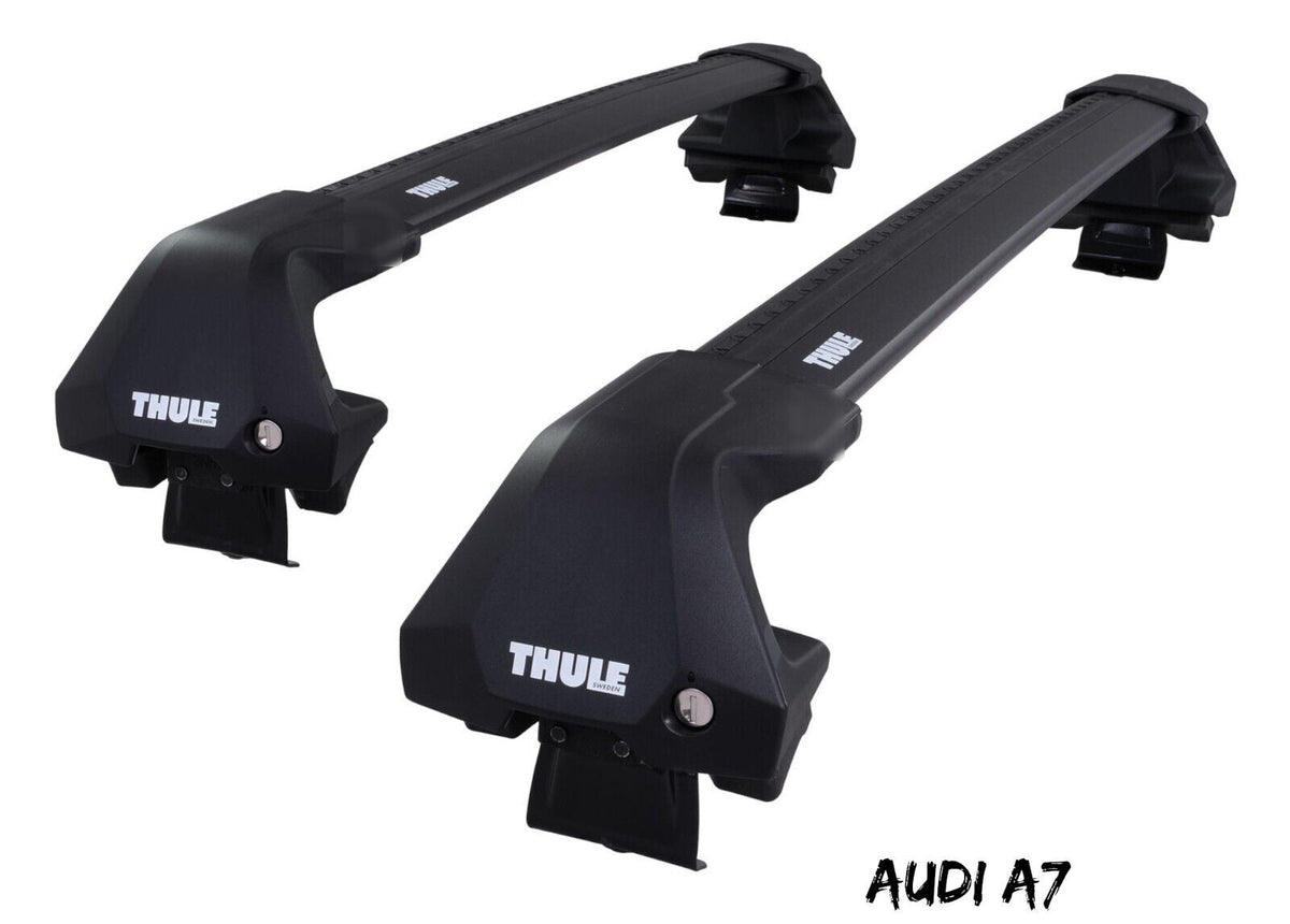 WingBar Edge (black) Aluminium Roof Bar Set to fit Audi A7 Mk.2 2018-26 Pair