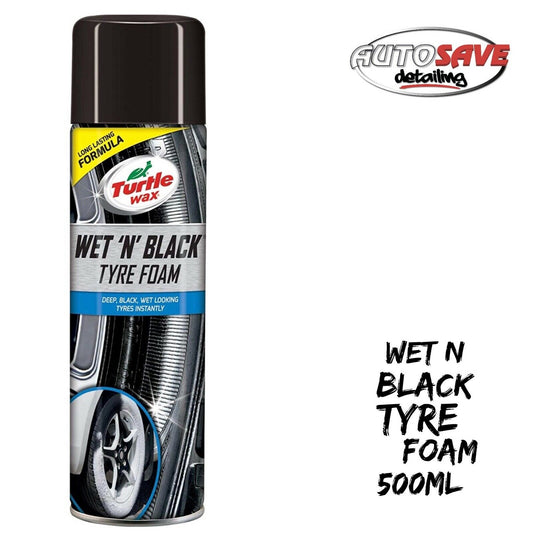 Turtle Wax 53145 Wet 'N' Black Tyre Foam - 500ml