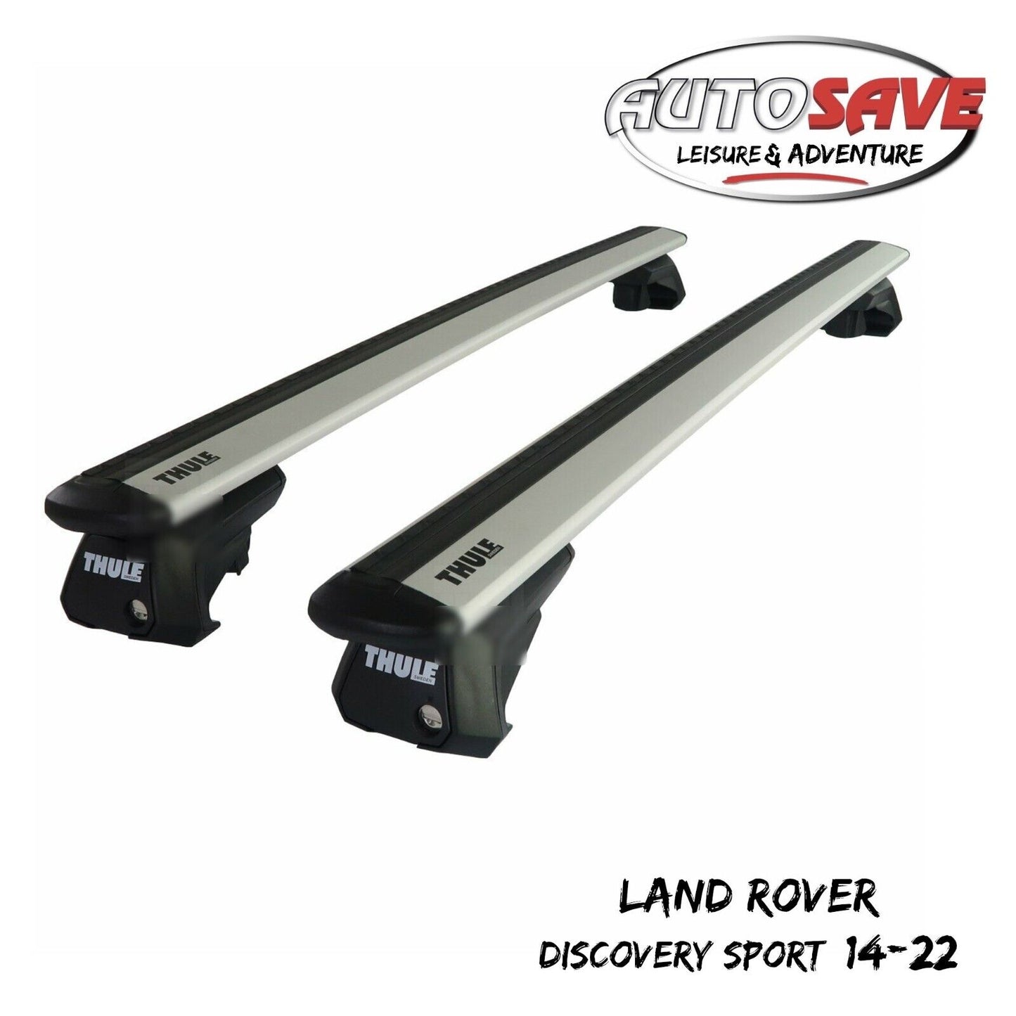 Thule WingBar Evo Silver Roof Bars to fit Land Rover Discovery Sport 14-22 Rails