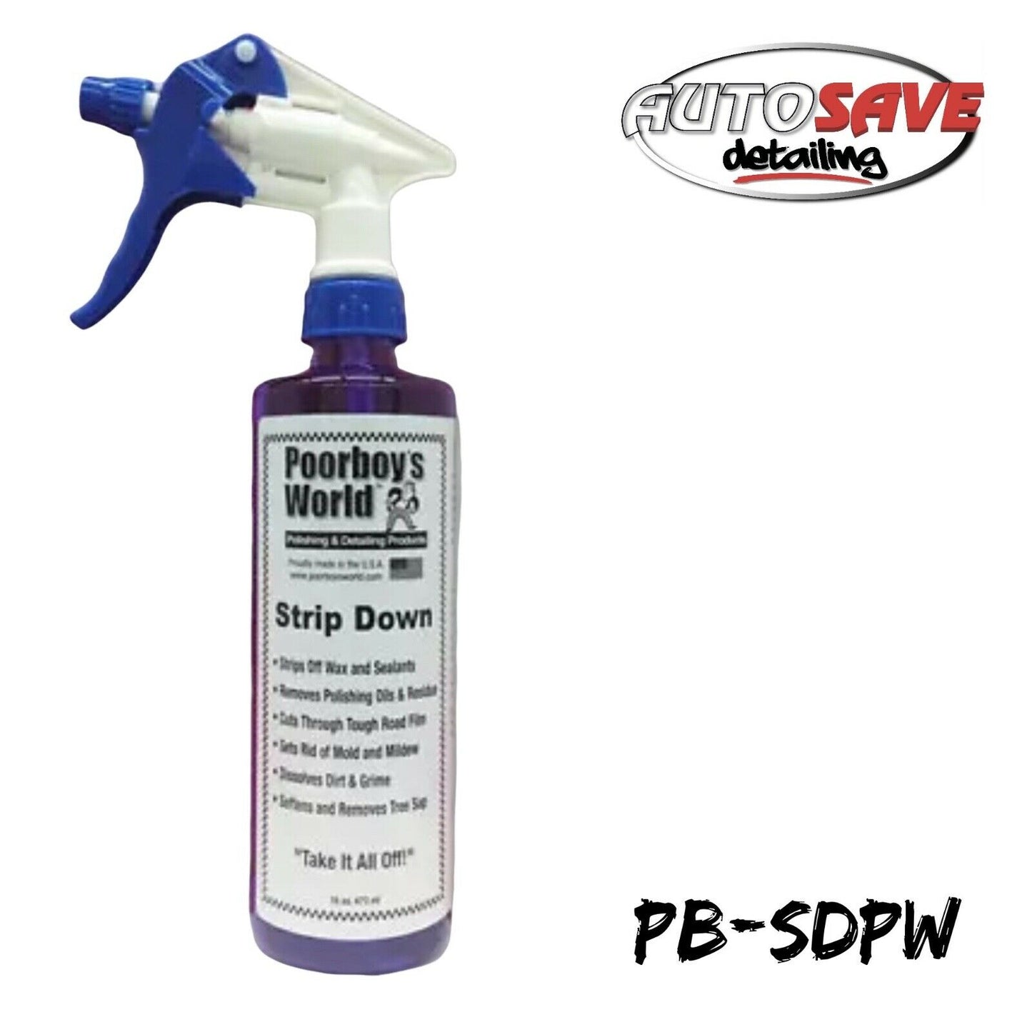 Poorboys Strip Down Wax Stripper 16oz 473ml