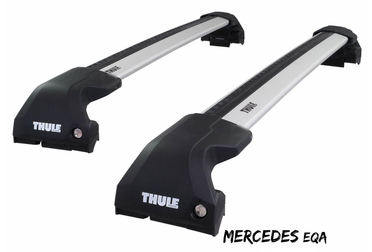 WingBar Edge (silver) Roof Bar Set for Mercedes EQA (H243) 2021-26 Flush (closed) Rail