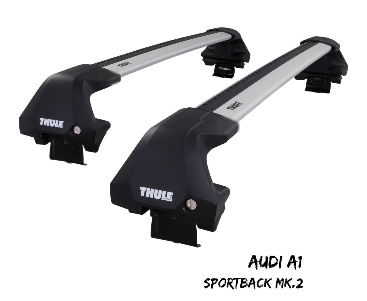 WingBar Edge (silver) Aluminium Roof Bars for Audi A1 Sportback Mk.2 2019-24