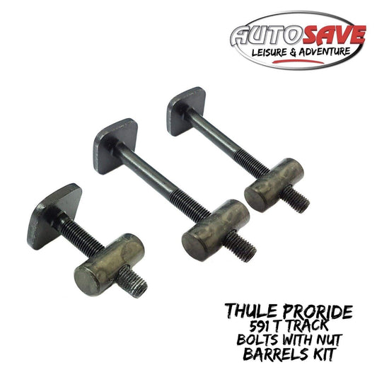 Thule 591 Pro Ride Bike Cycle Carrier Rack | T Track Bolts with Nut Barrels Kit