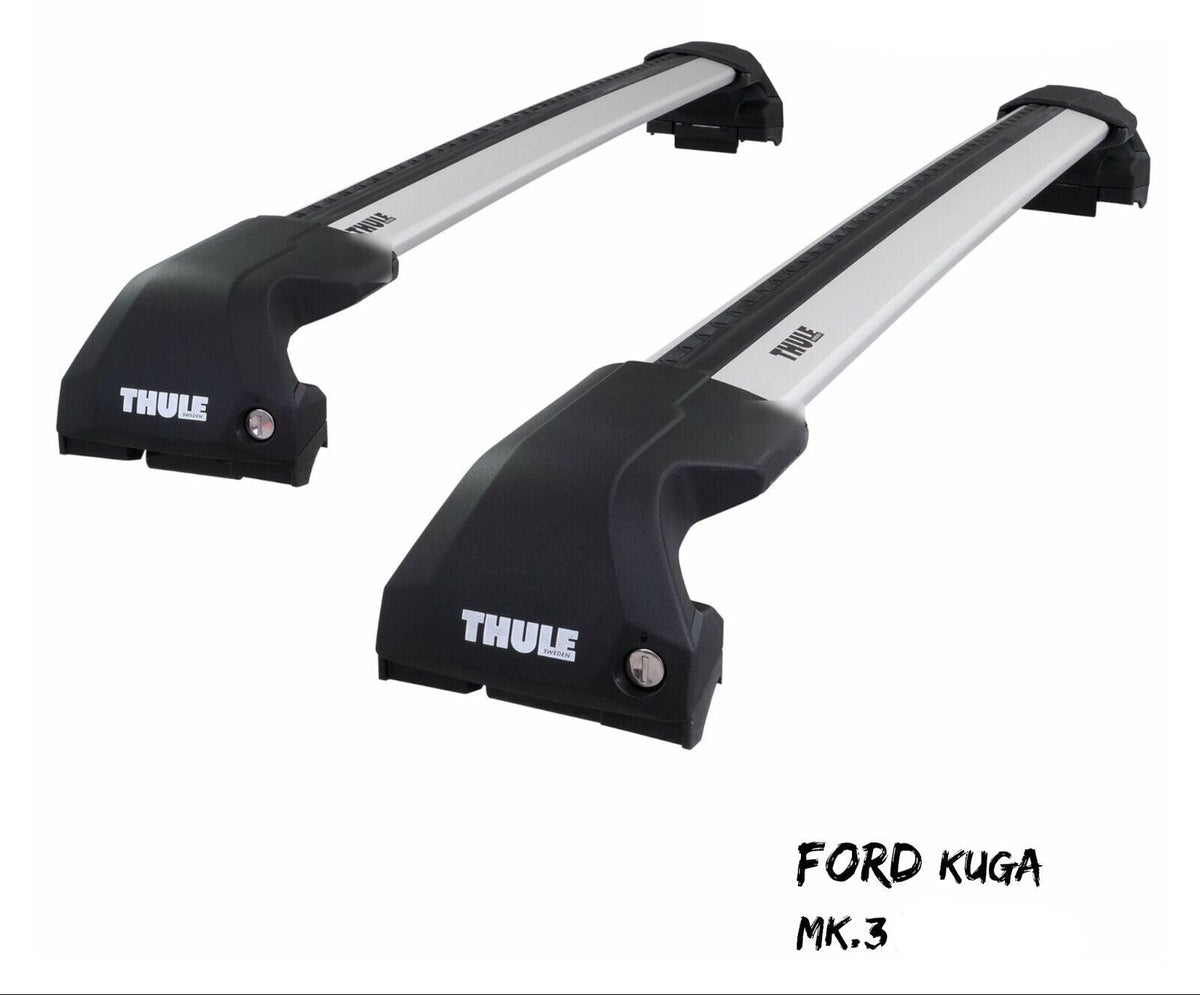 WingBar Edge (silver) Aluminium Roof Bar Set for Ford Kuga Mk.3 2020-26 with Flush Rails