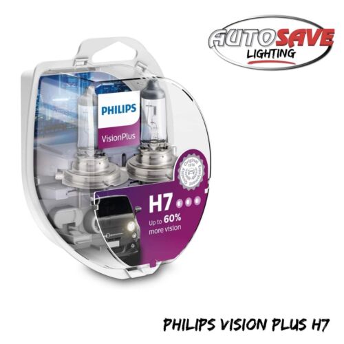 Philips Vision Plus H7 Car Headlight Bulb 12972VPS2 (Twin)