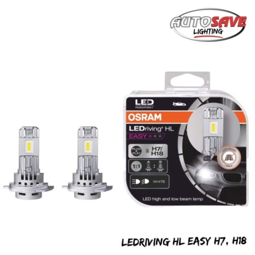 Osram LED H7/H18 Easy HL LEDriving 12V 16.2W PX26d/PY26d-1 6000K 64210DWESY-HCB