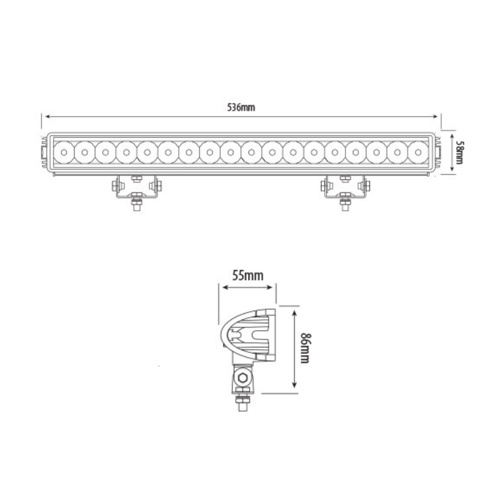 247 LIGHTING - 21" LED Adventure Work Light Bar ~ CA6123