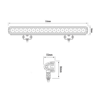 247 LIGHTING - 21" LED Adventure Work Light Bar ~ CA6123