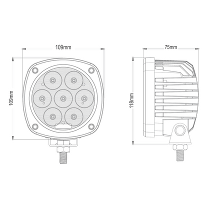 247 LIGHTING - 4" LED Round Explorer Work Lamp ~ CA6161