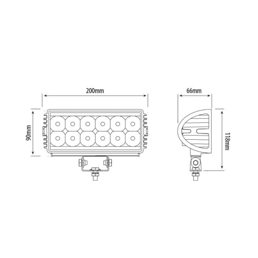 247 LIGHTING - 8" LED Adventure Work Lamp Bar ~ CA6114