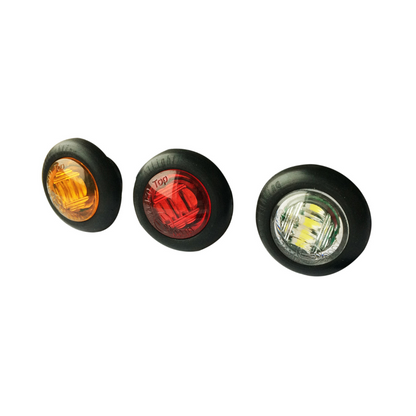 247 LIGHTING - Side Marker LED 10/30V 0.75" Amber Round ~ CA6091A