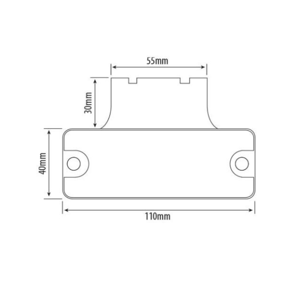 247 LIGHTING - Red LED Marker Lamp With Bracket ~ CA6090R
