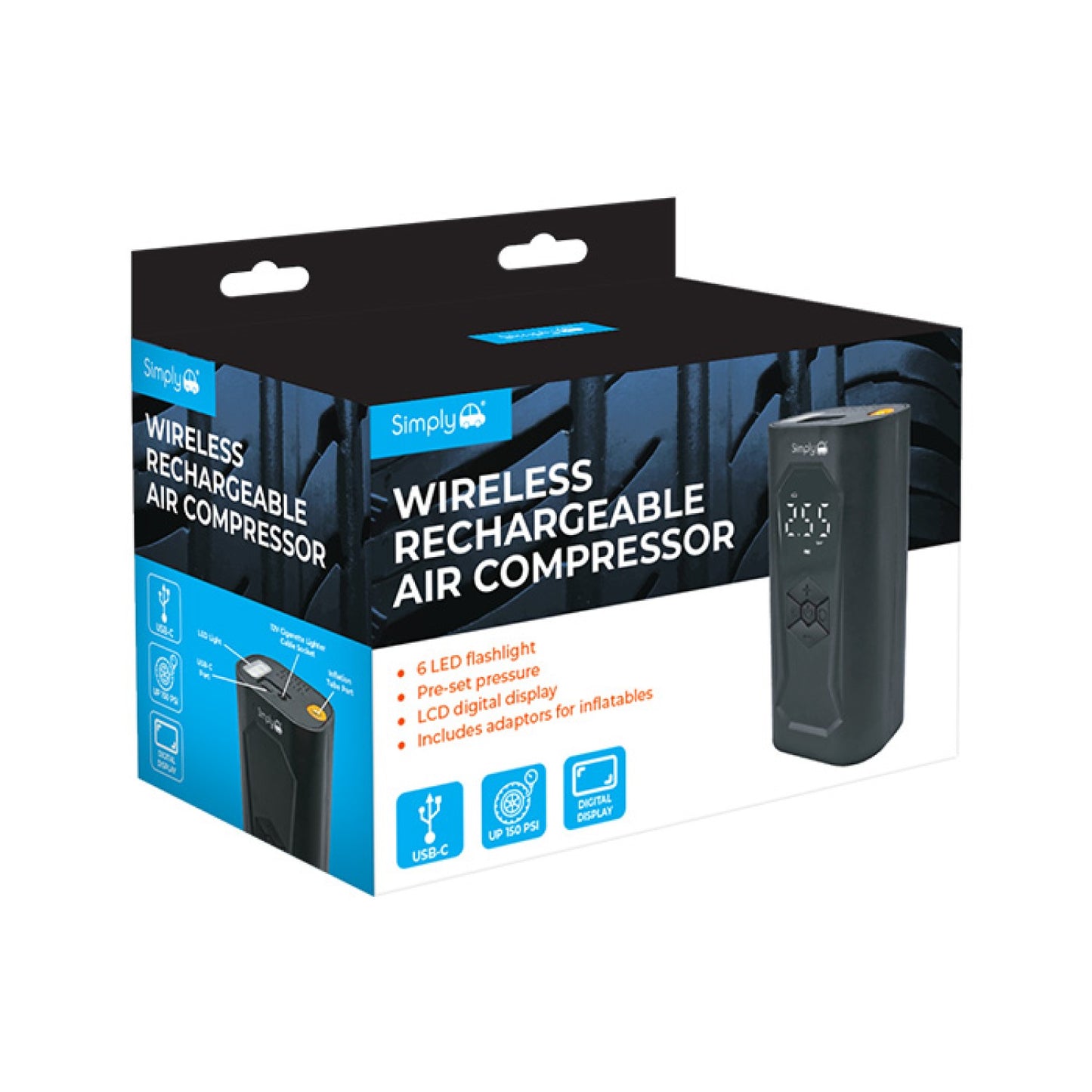 Wireless Rechargeable Air Compressor