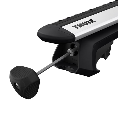 THULE - WingBar EVO (black) Aluminium Roof Bar Set to fit Skoda YETI (2009-17) w/ Open Roof Rails