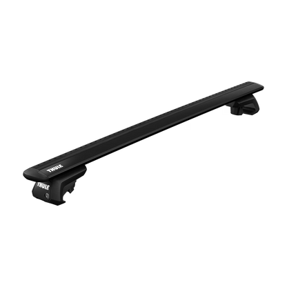 THULE - WingBar Evo Black Alu. Roof Bars to fit Mercedes GLE W166 SUV (2015-19) w/ Open Rail